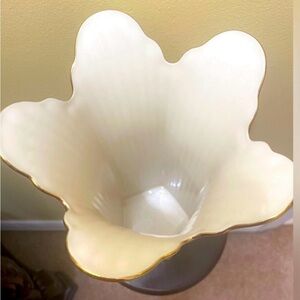 Lenox Cream and Gold Accent Vase